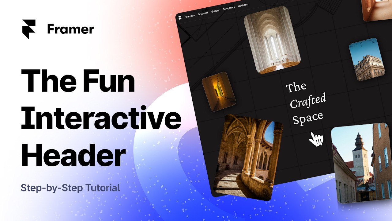 Framer Tutorial : Create a Stunning Interactive Header for your Landing Page with Framer Animation