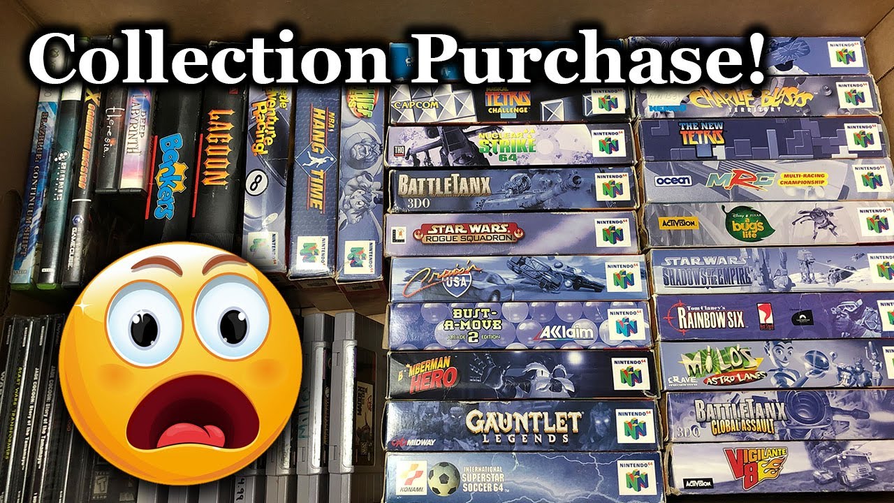 VIDEO GAME COLLECTION PURCHASE!  So Many N64 Boxes! - bizzNES17
