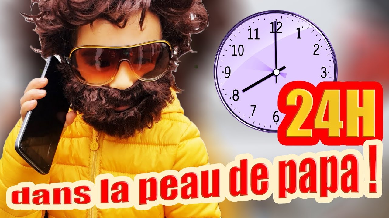 24 H dans LA PEAU de mon PAPA👔👞🎩! AMANTINE PRANK MAMAN !