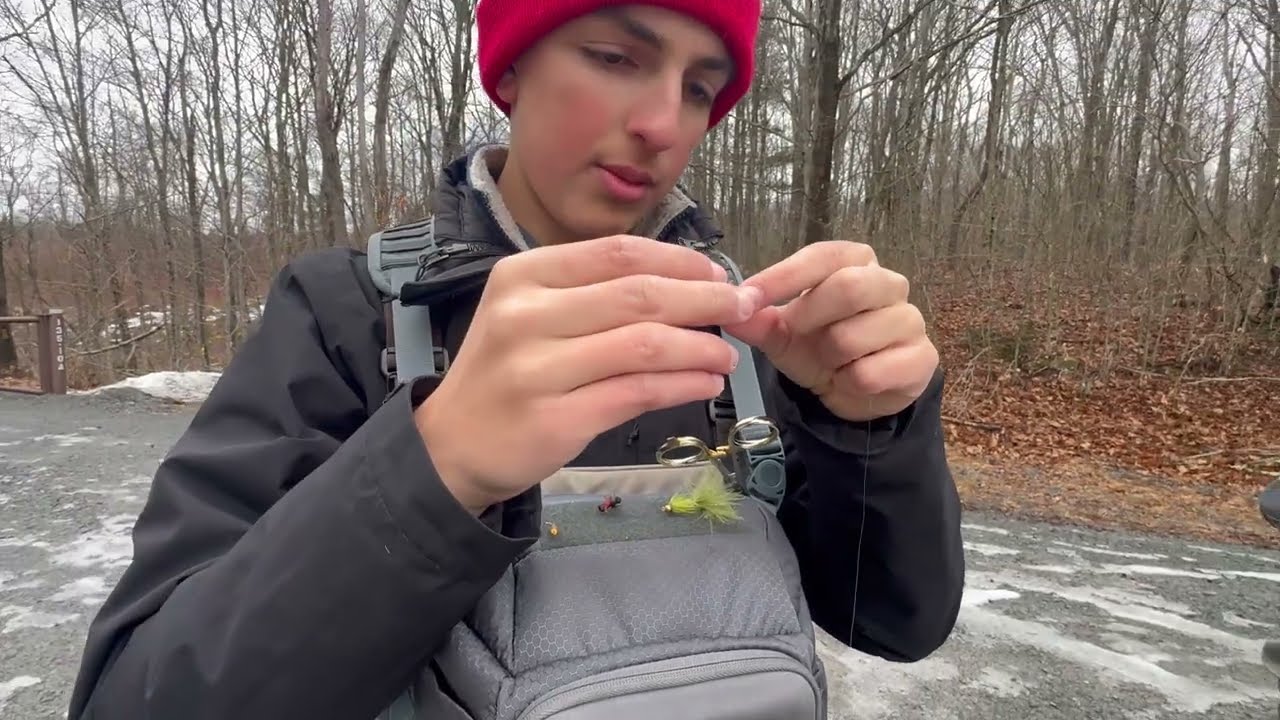 Fly fishing with Michael, Cole and Elliot in a Pocono Mountains.