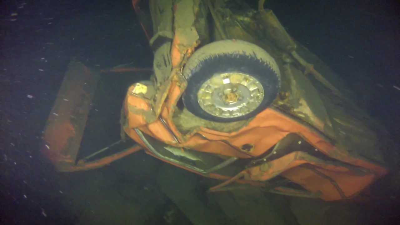 Diving at Dorothea Quarry, North Wales