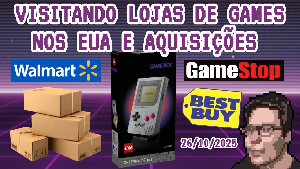 Visitando lojas de games nos EUA e abrindo os pacotes recebidos!