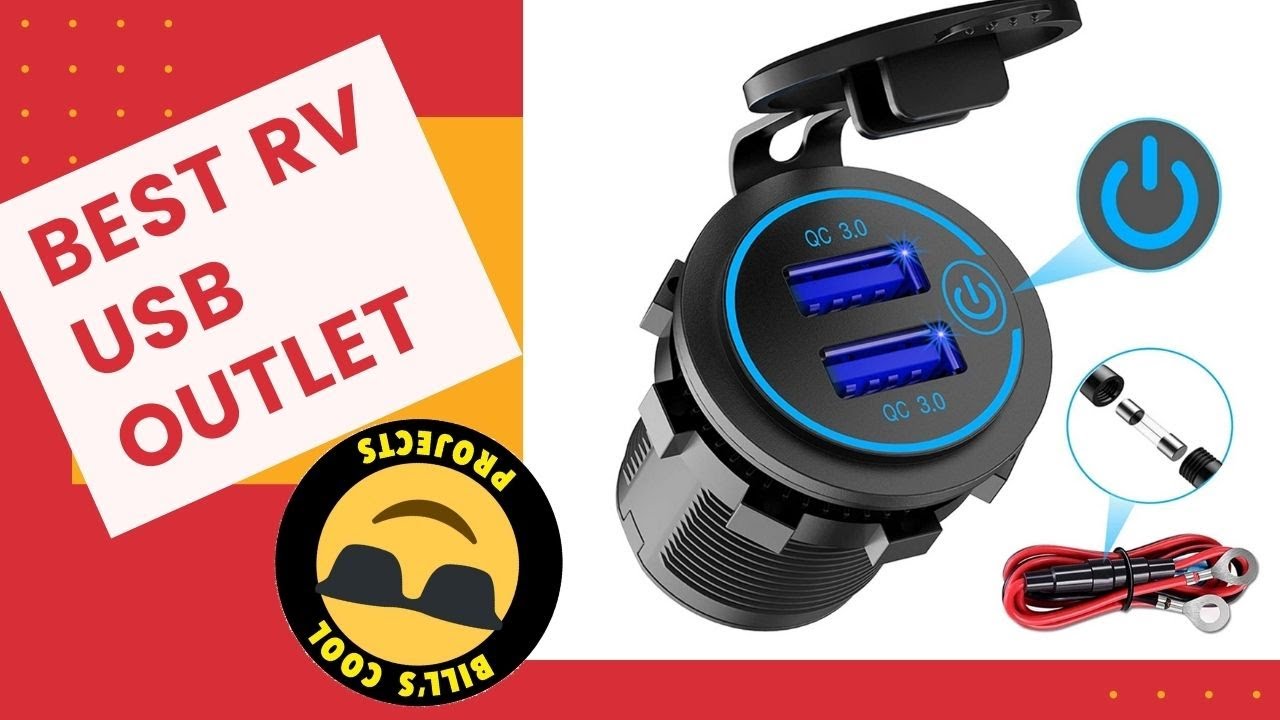 BEST USB Outlet PLUG for RV, Camper, travel trailer , Auto, Van, RV Life Motorhome Travel Trailer