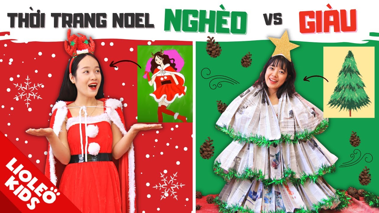 THỜI TRANG CÔNG CHÚA GIÁNG SINH GIÀU vs NGHÈO - Chiếc máy ảnh tạo mốt thần kì!
