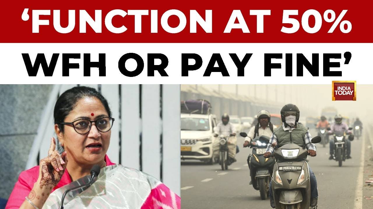 Delhi Pollution: Govt Mandates 50% Work From Home, ₹10k Aid For Construction Workers Under GRAP-4