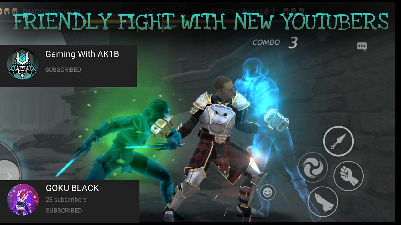 Shadow Fight Arena || Friendly Matchs With Some New Youtubers