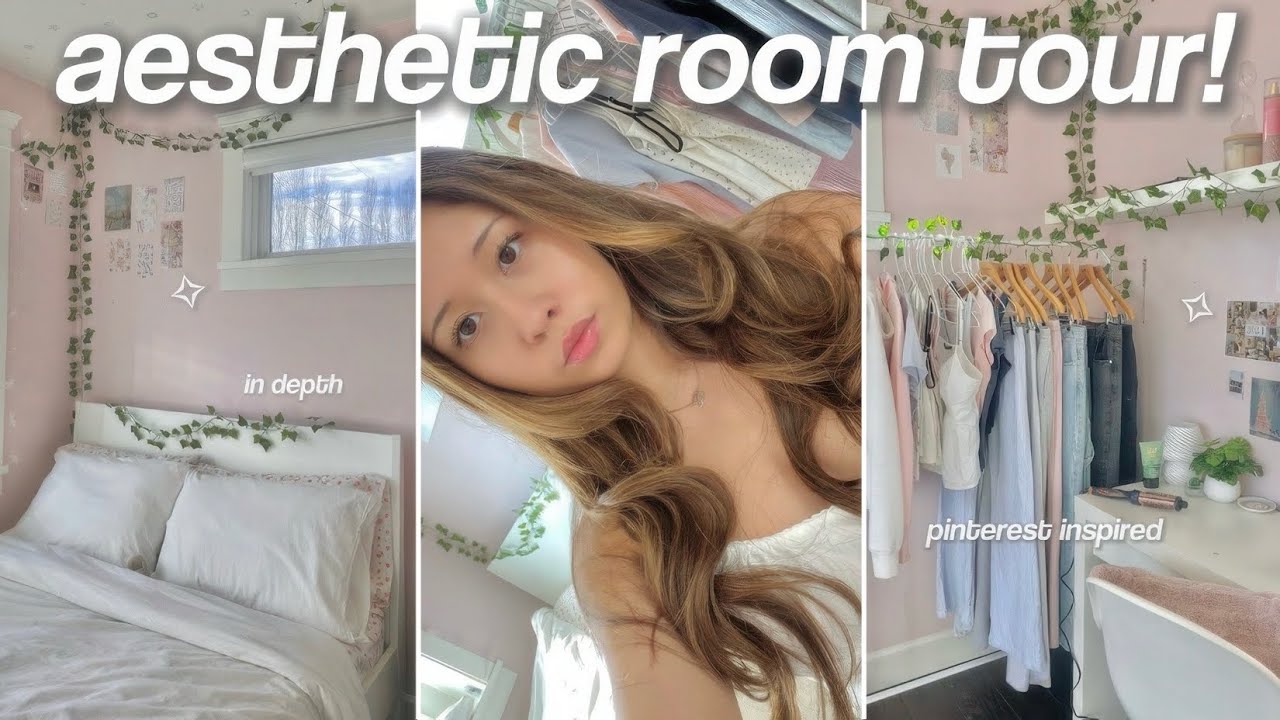 UPDATED AESTHETIC ROOM TOUR! 🛏️🪞*pinterest inspired*