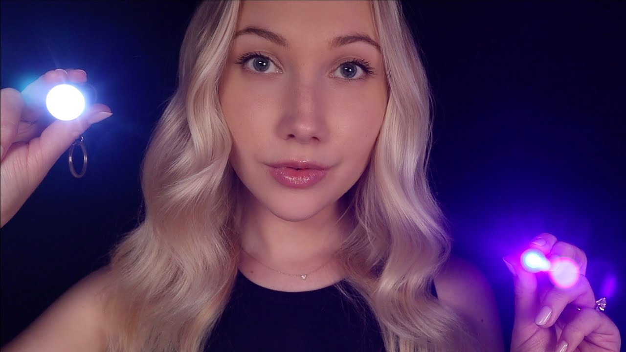 ASMR Sleepy Light Hypnosis | Follow the Light, Gentle Face Scanning, Instructions 💤