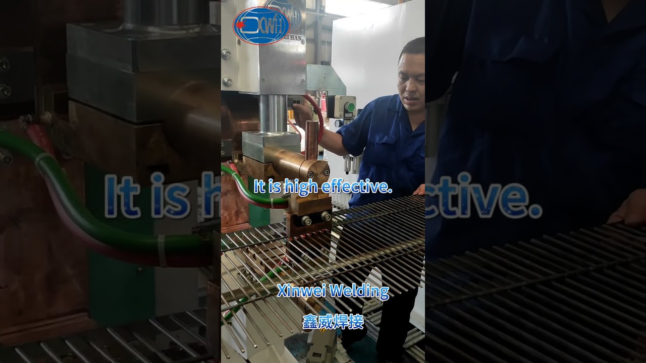 Galvanized Rebar Cage Steel Wire Welded Mesh Manual Welder Row Welding Machine