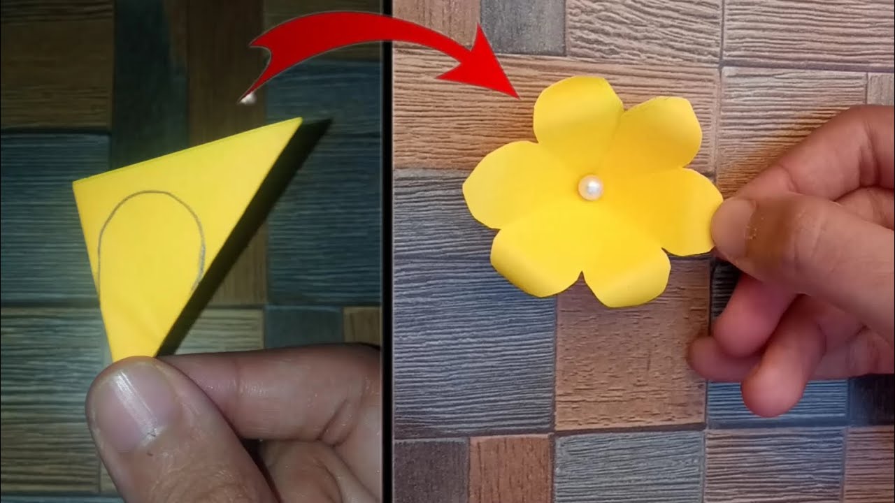 How to make paper flower step by step/Very Easy paper Flower Craft/Paper flower/Diy paper flower/Diy