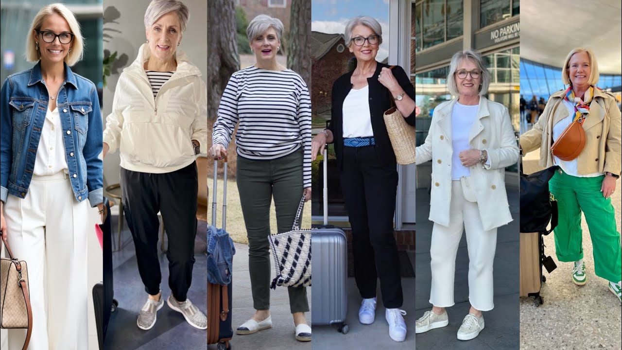 Airport Style for Elegant Ladies Over 60✈️🤑