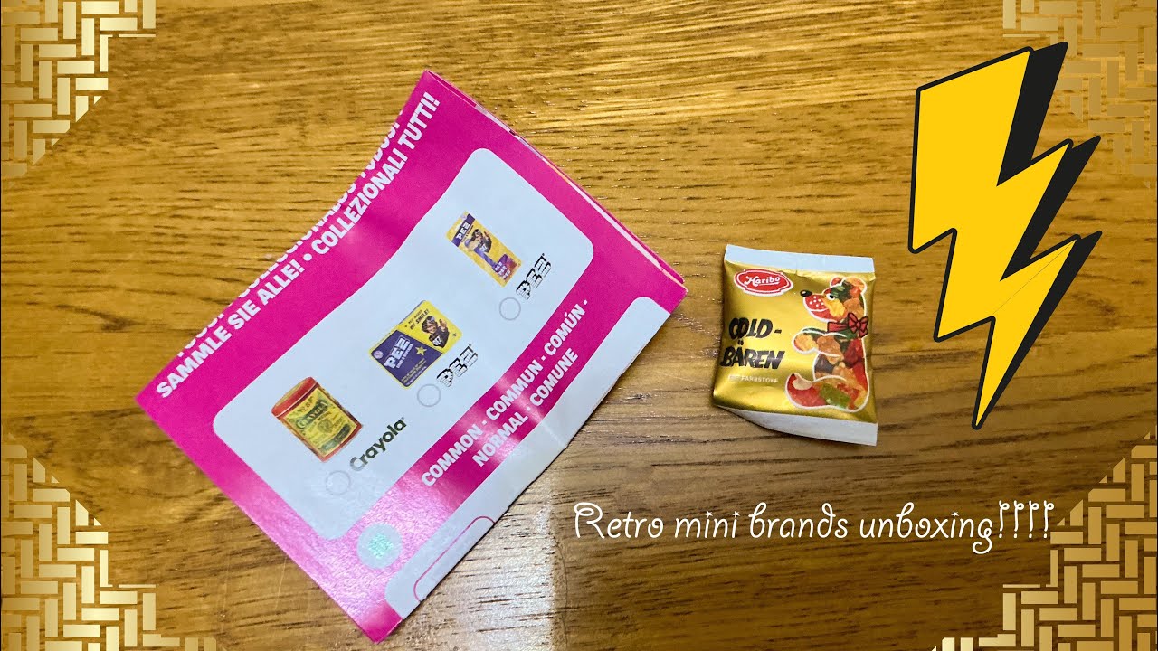 Retro mini brands unboxing pt2 #minibrands #unboxing #asmr #retro !