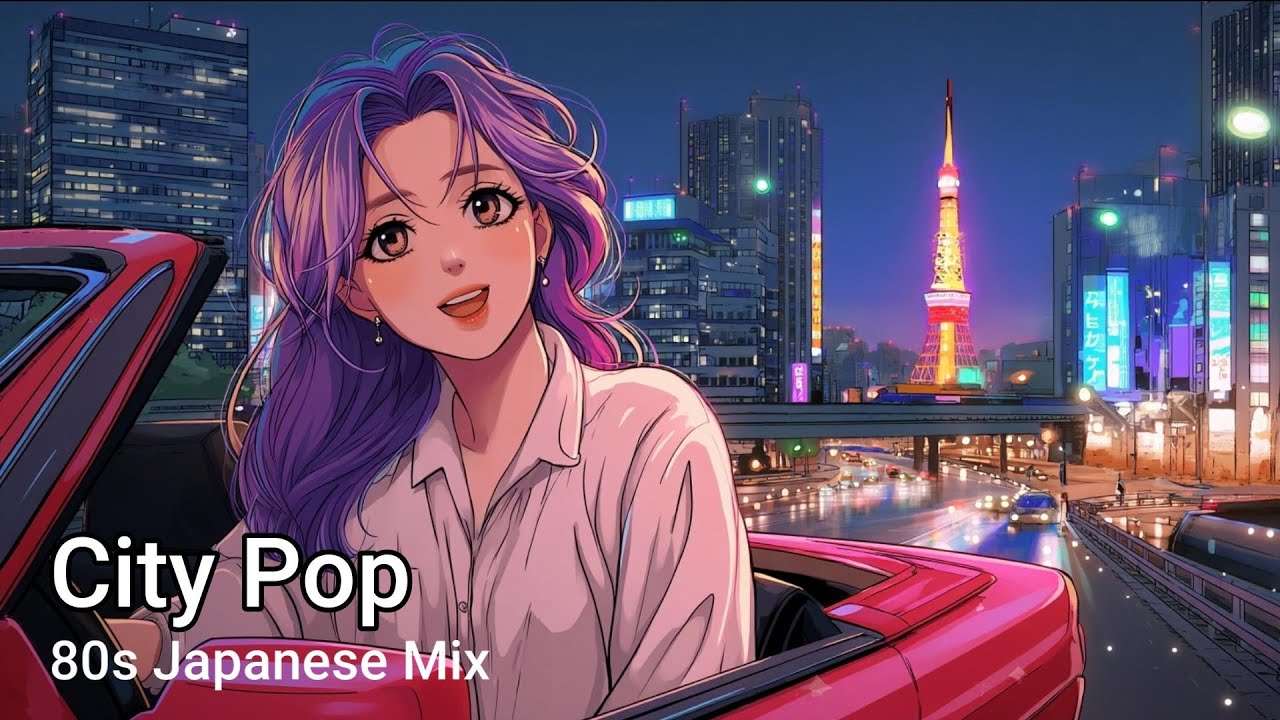 80s Japanese City Pop Night Drive Mix 🌃 Urban Spring Drive 1986: Retro Tokyo Aesthetic J-Pop