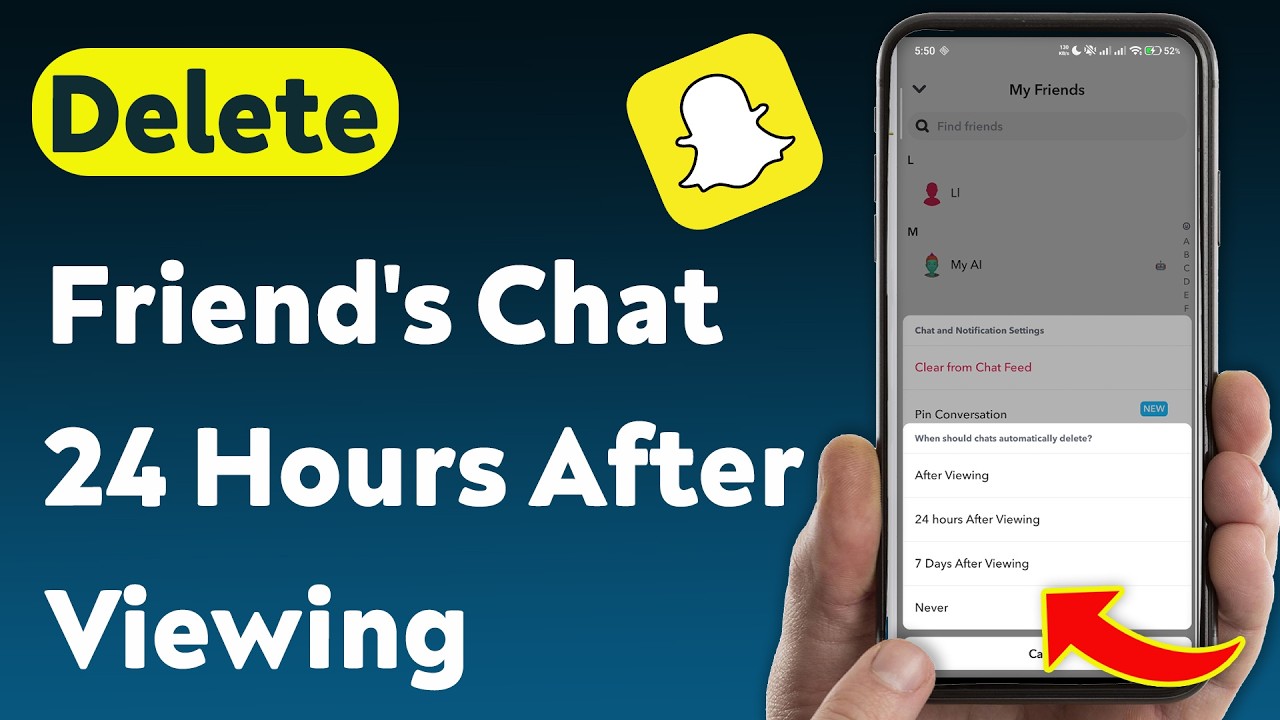 How to Delete a Friend's Chat 24 Hours After Viewing on Snapchat (Updated)