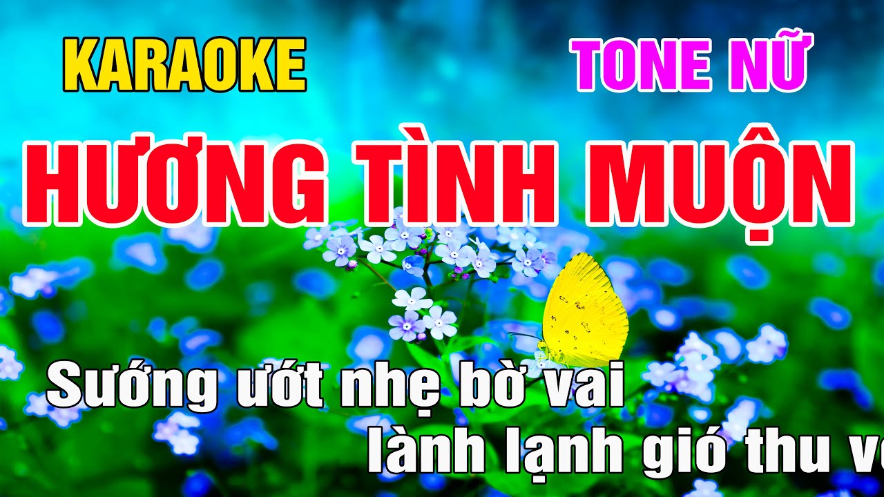Hương Tình Muộn Karaoke Tone Nữ Nhạc Sống gia huy beat