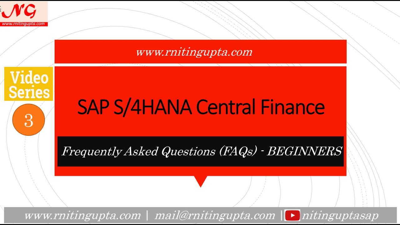 SAP Central Finance - Frequently Asked Questions - 3