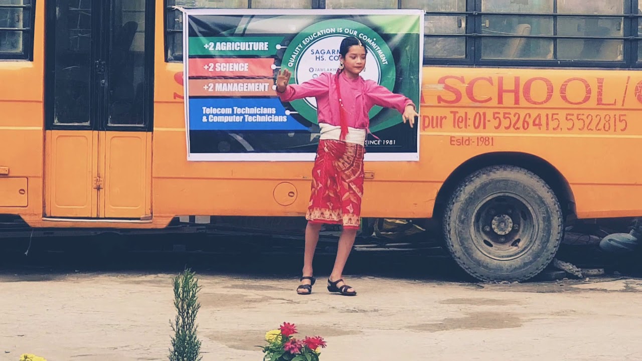 Sagarmatha S.S.  Rupai Mohani dance by class 7 student.