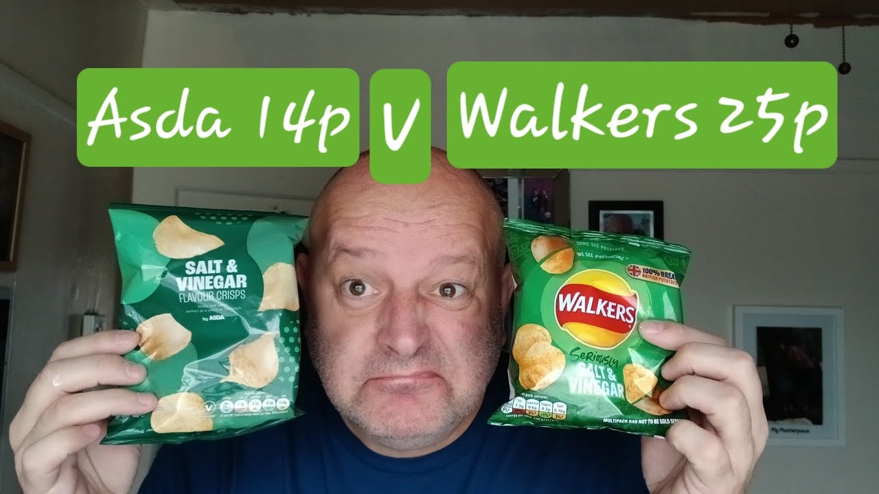 Соль и уксус Asda против соли и уксуса Walkers 😗
