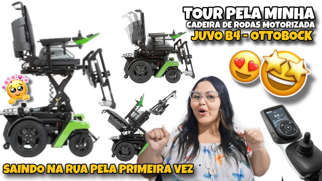 TOUR PELA CADEIRA DE RODAS MOTORIZADA JUVO B4 - OTTOBOCK + SAINDO NA RUA COM ELA PELA PRIMEIRA VEZ