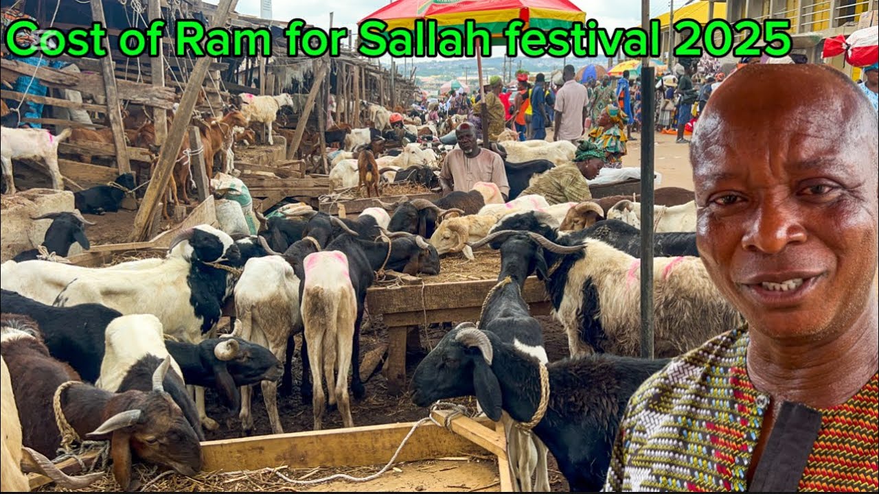 prices of ram and goat in Kuto market, Nigeria for Sallah festival 2025