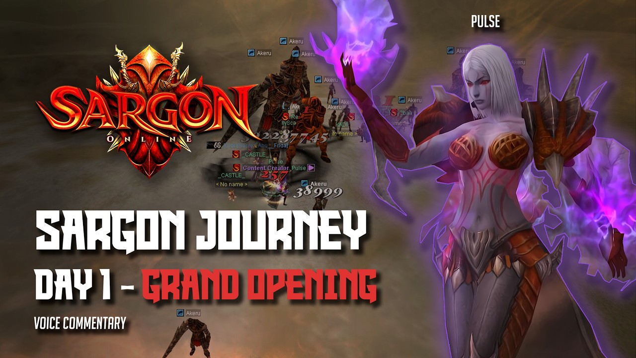 Sargon S3 Grand Opening | Day 1 Levelling (EU Warrior/Cleric STR) | SRO Private Server