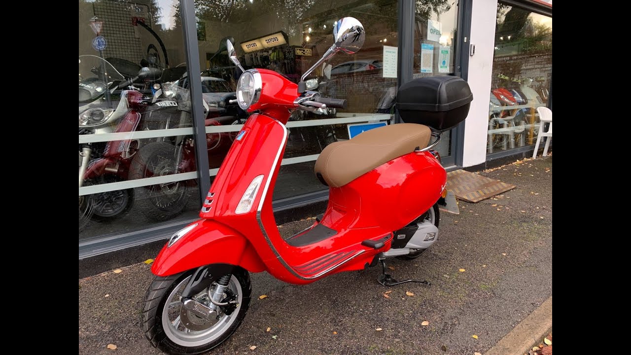 PIAGGIO VESPA PRIMAVERA 125 ABS RED QUICK REVIEW AND START UP