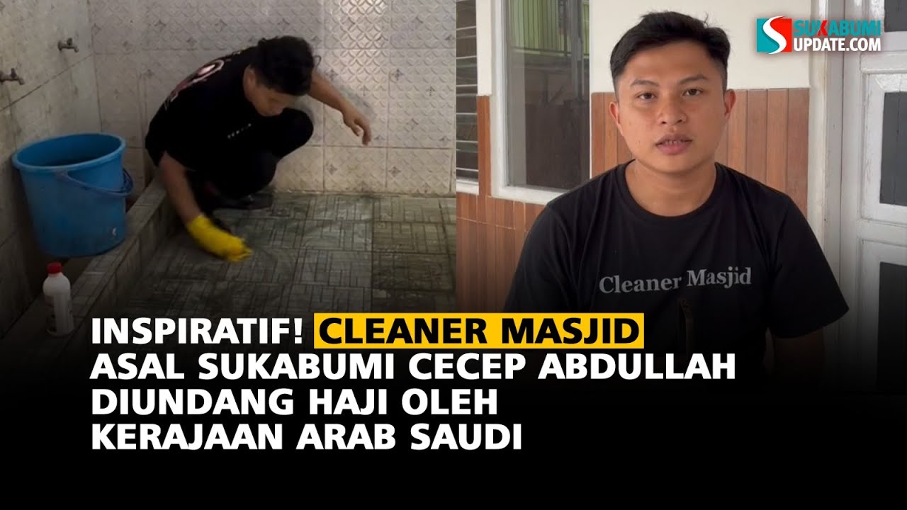 Inspiratif! Cleaner Masjid Asal Sukabumi Cecep Abdullah Diundang Haji oleh Kerajaan Arab Saudi