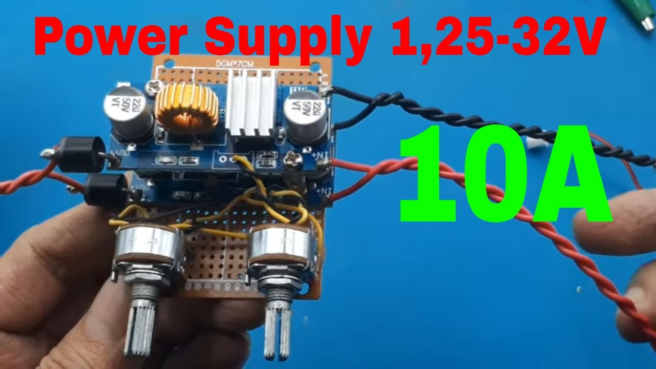Simple Electronic Project PSU 10A Блок питания 1-32V 10A Редуктор напряжения