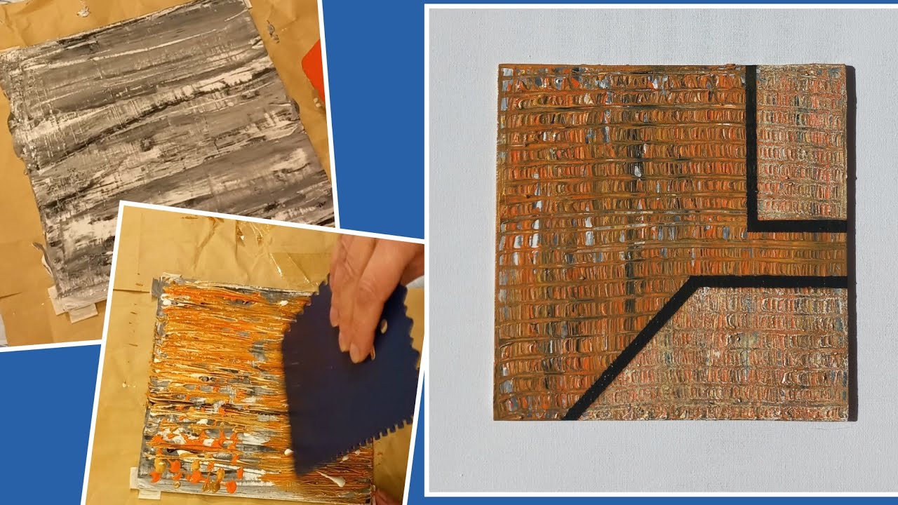T16 Cuadro abstracto con textura suave. #pinturaabstracta #tutorialpintura #colorytextura