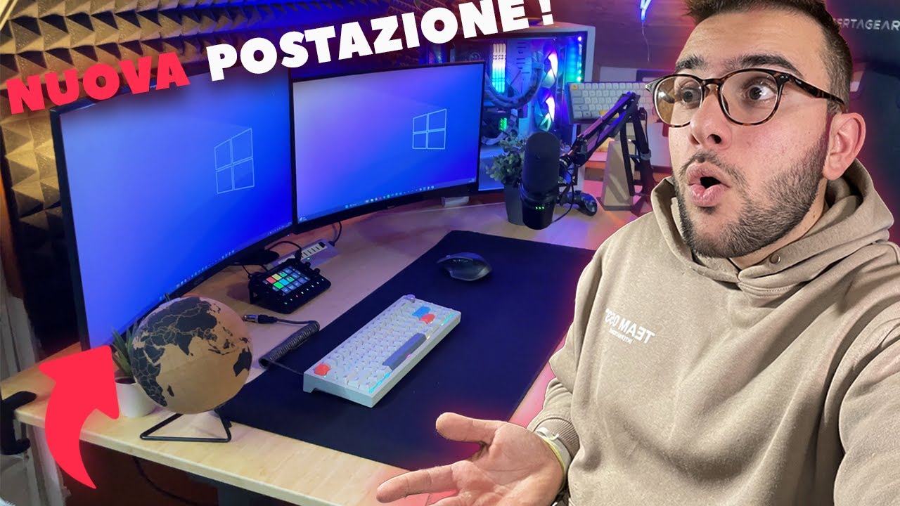 La mia NUOVA POSTAZIONE DA GAMING  e EDITING!