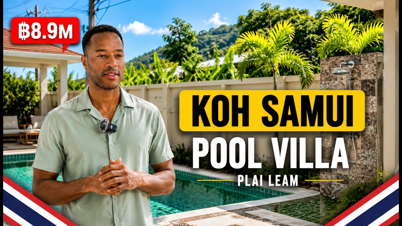 Move-In Ready Pool Villa in Koh Samui 🇹🇭 Starting at ฿8.9M (3 Bedrooms) #kohsamui #realestate #villa