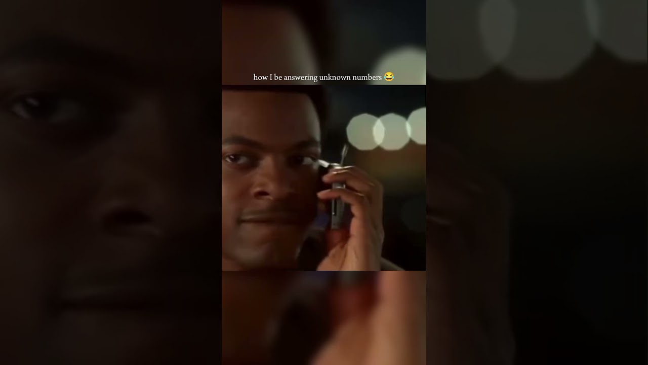 how I be answering unknown numbers 😂 #funny #comedy #shorts #rushhour