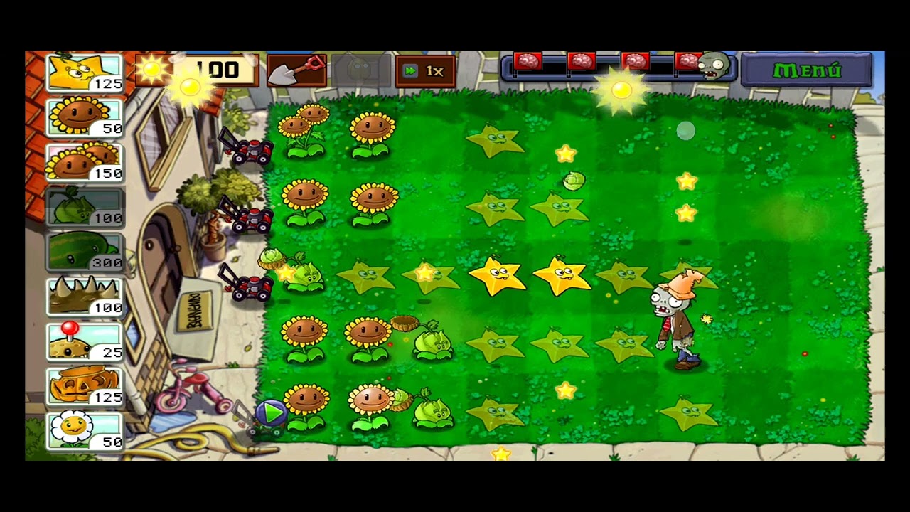 Plantas vs zombies (viendo las estrellas)