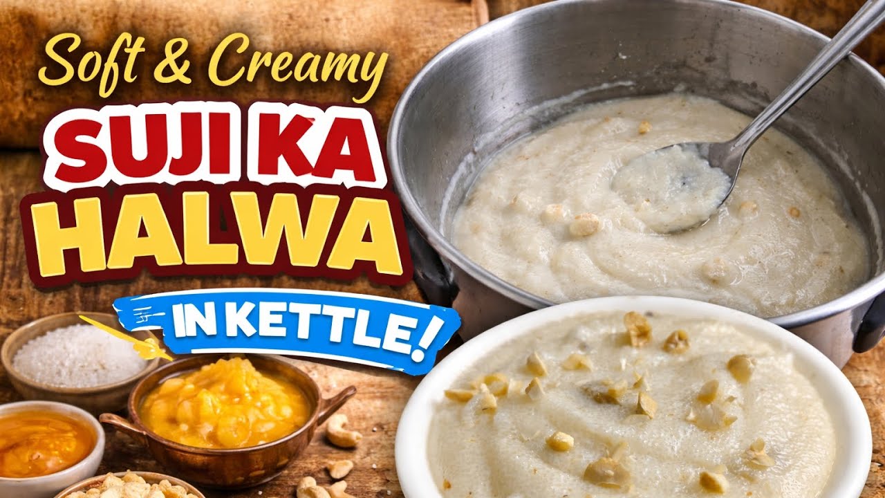 How to make suji halwa recipe in Electric kettle Without burning | Suji Halwa recipe |Hosteller 