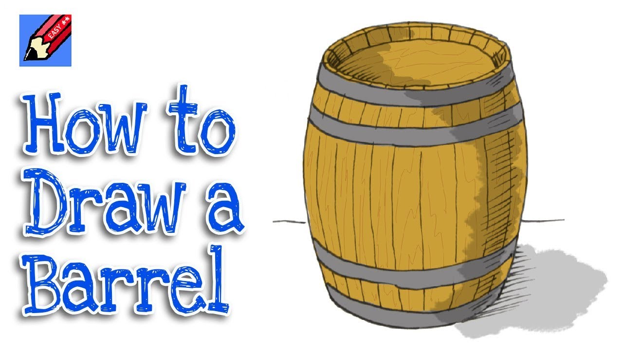 How to draw a barrel real easy