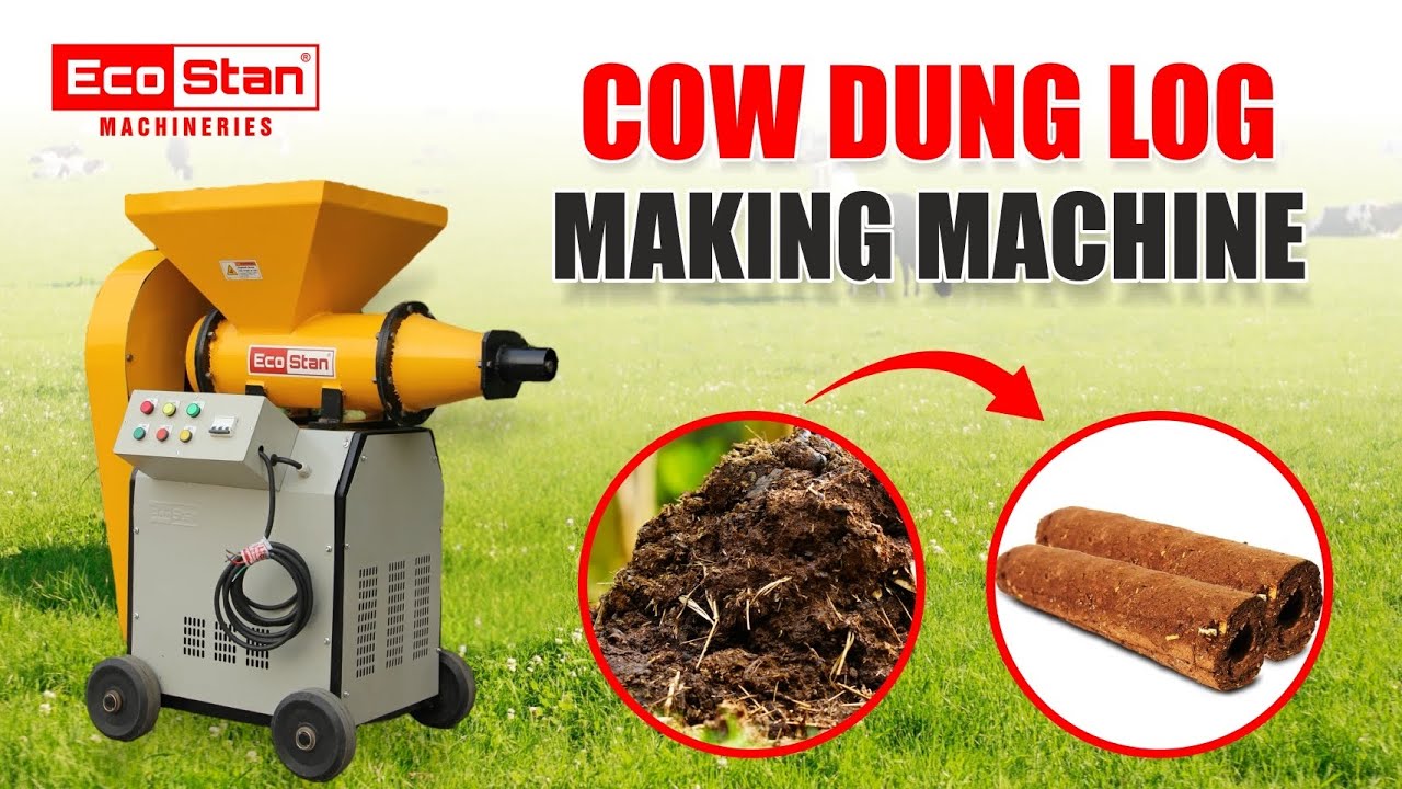 ECOSTAN | Cow Dung Log Making Machine