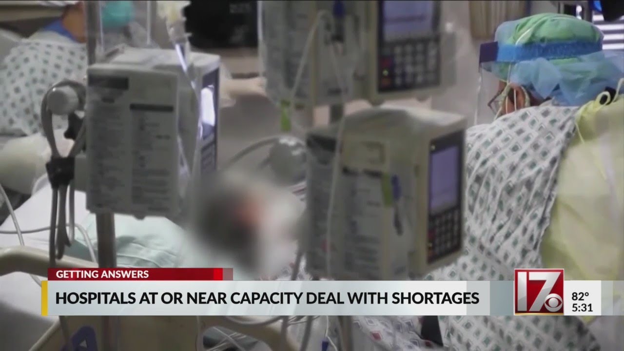 NC hospitals at or near capacity as COVID-19 cases continue surge