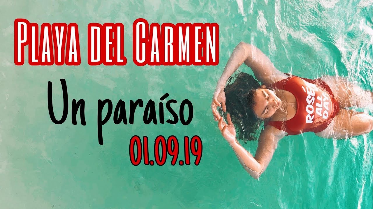 🇲🇽 LA MEJOR PLAYA de PLAYA DEL CARMEN - Un paraíso SIN SARGAZO hoy 01-09-2019