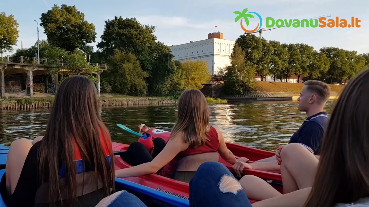Ramus plaukimas baidarėmis Nerimi per dieninį Vilnių