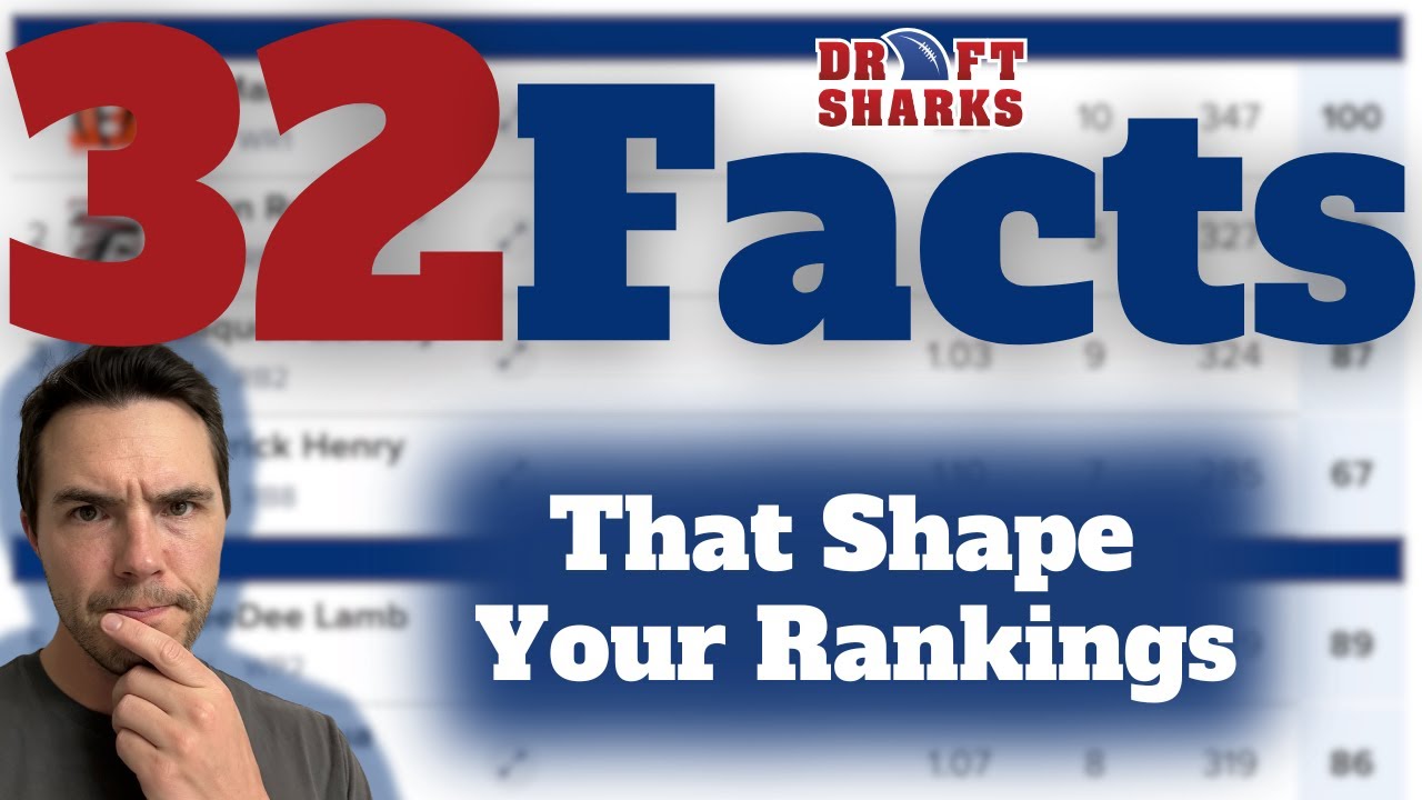 32 FACTS You Need to Know | Fantasy Football Advice