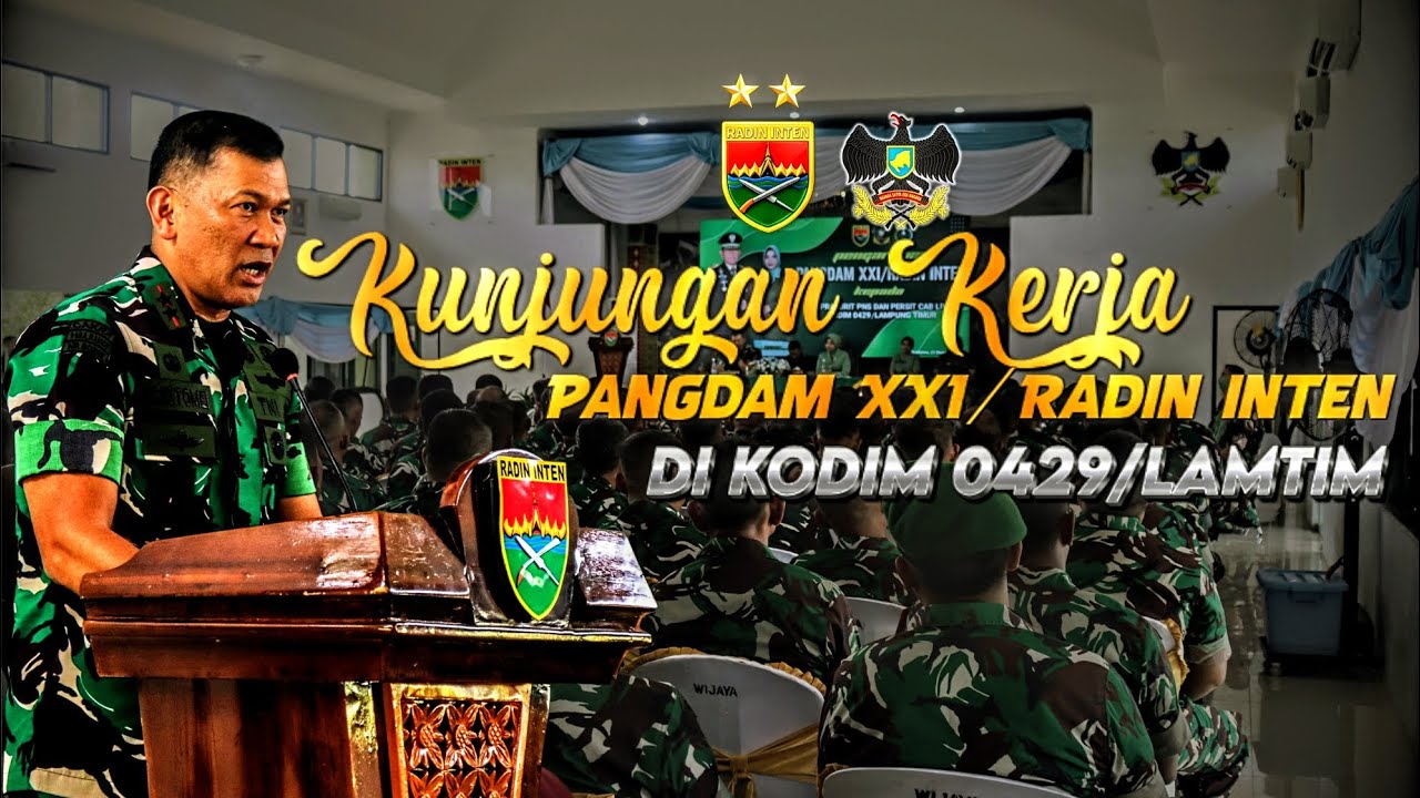 KUNKER PANGDAM XXI/RADIN INTEN DI KODIM 0429/LAMTIM 