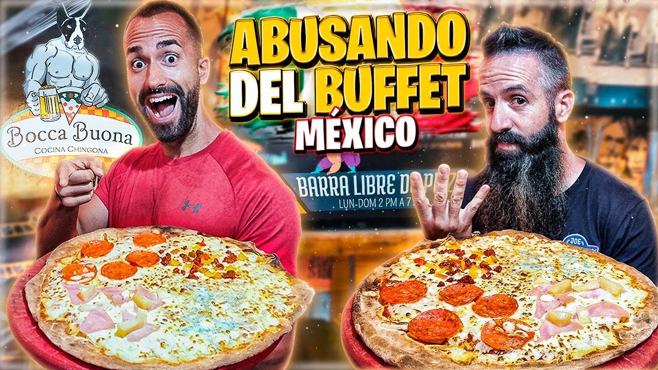 ABUSANDO DEL BUFFET DE PIZZA MÁS BARATO DE MÉXICO *¡INTENTAMOS BATIR EL RÉCORD!*