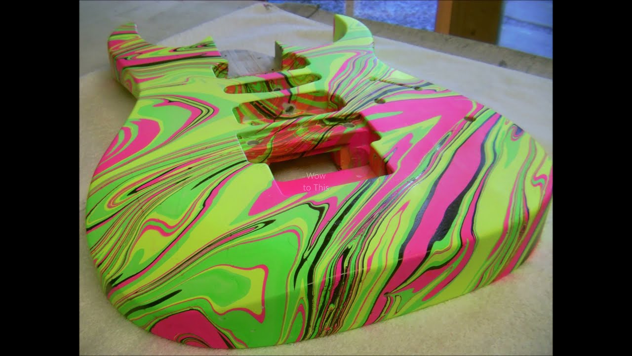 Swirling( Ibanez RG507 in Flourescent colours)