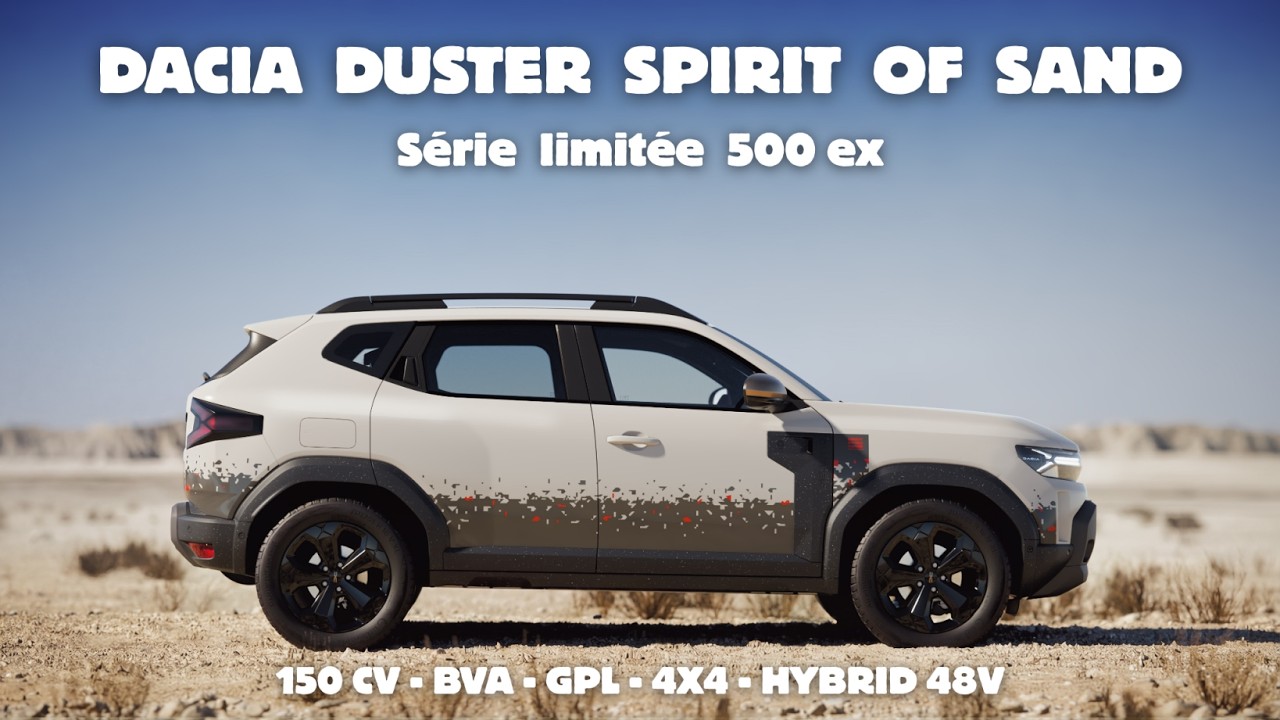 Dacia DUSTER SPIRIT OF SAND - 500 exemplaires réservé à la Roumanie