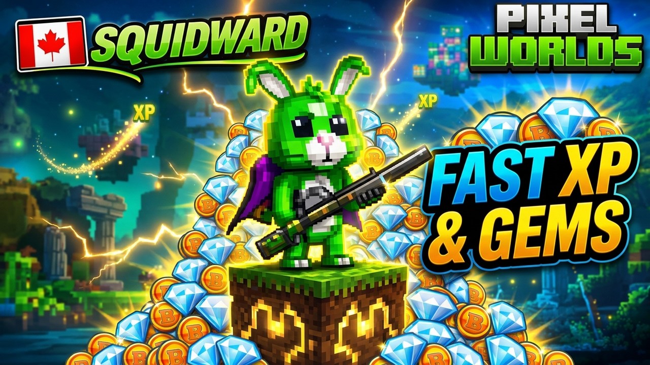 Pixel Worlds How to Level Up Fast | Easy XP and Gems Method