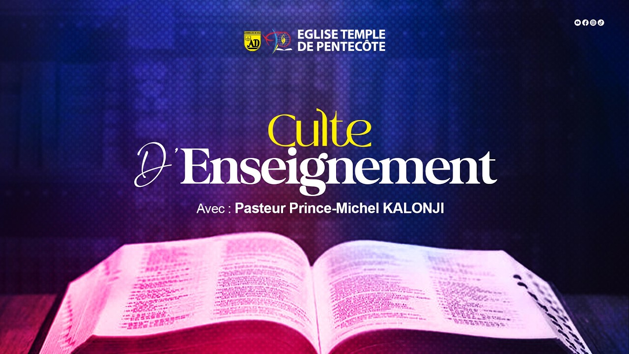 CULTE D'ENSEIGNEMENT JOUR 2
