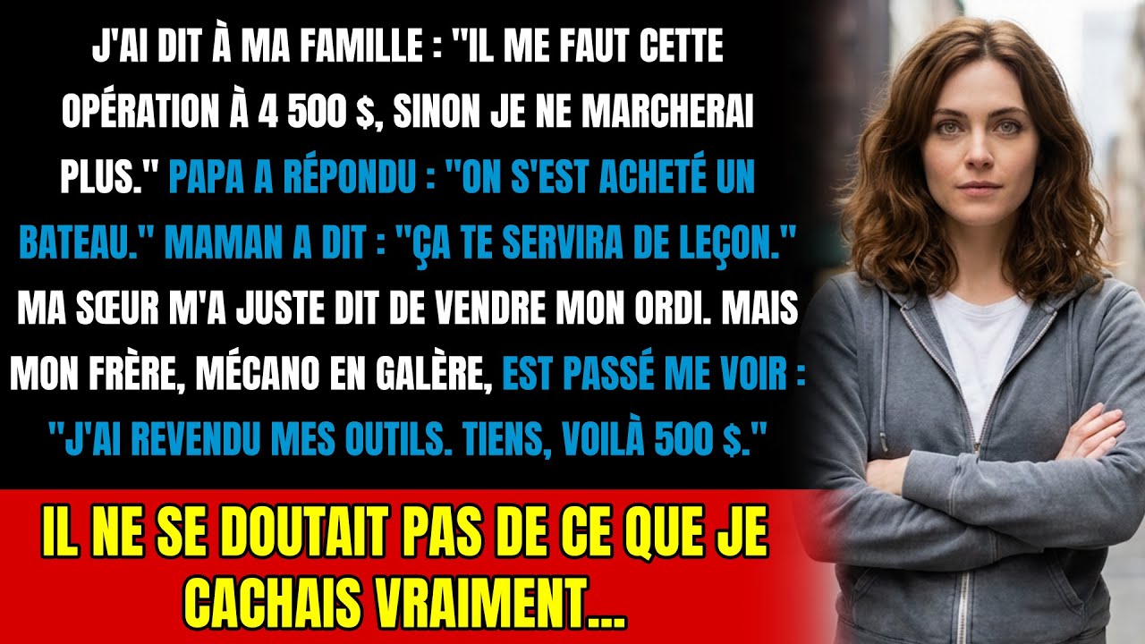 « Sois adulte ! » Papa me refuse 4 500 $, ignorant tout de la vérité que je cachais...