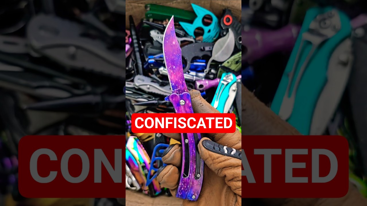 I Bought 100 POUNDS Of TSA Confiscated Knives And I Learned They Won't Let You Bring...