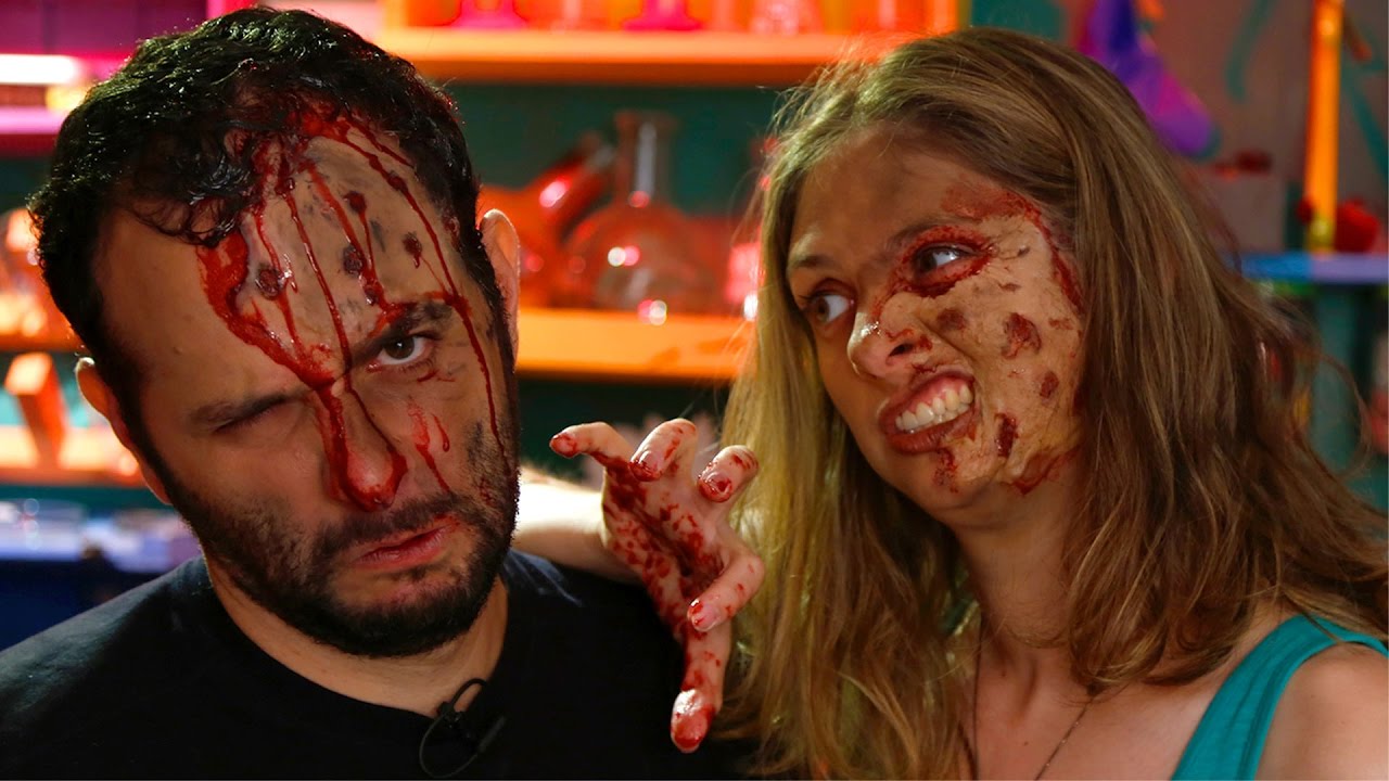 Como fazer PELE PODRE DE ZUMBI - Maquiagem de Halloween
