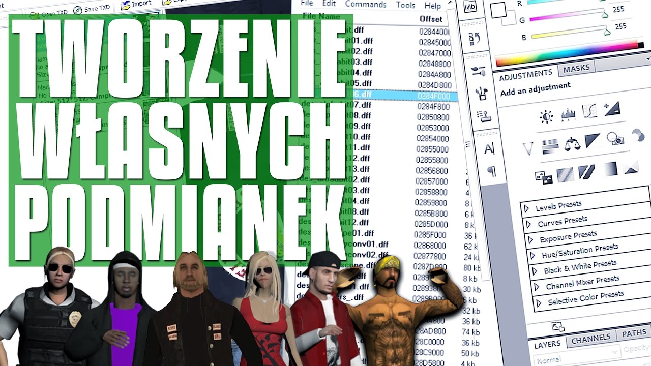 WŁASNE SKINY W GTA- Poradnik